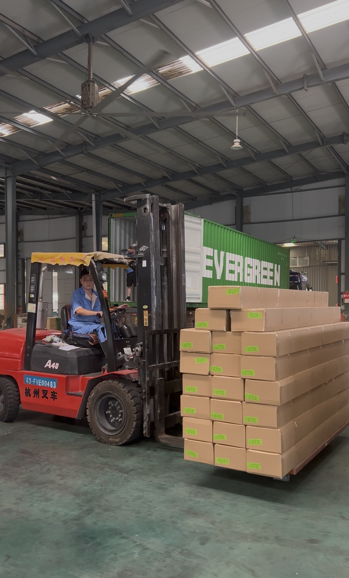 New Shipment of Waterproof WPC Doors Loaded for Our Long-term Client in Southeast Asia